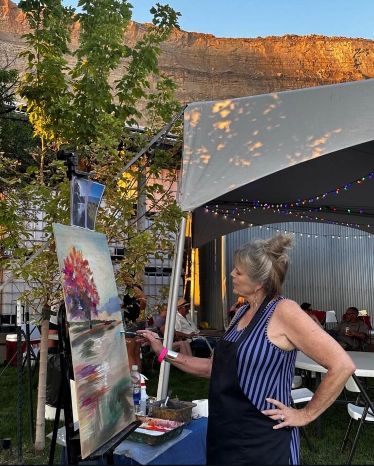 Live Painting with Cynthia Duff at Cobalt Contemporary